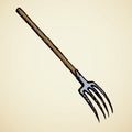 Forks. Vector drawing