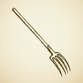 Forks. Vector drawing