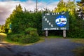 Welcome sign for the City of Forks in Washington, USA