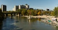 The forks in Winnipeg Manitoba Royalty Free Stock Photo
