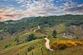 Forli-Cesena, Emilia Romagna, Italy: landscape of the Apennine m Royalty Free Stock Photo