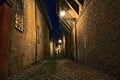 Forli, Emilia Romagna, Italy: dark alley in the old town Royalty Free Stock Photo