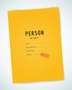 Form blank illustration. Folder, paper, isolated