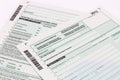 Form of income tax Royalty Free Stock Photo