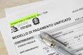 Form for italian taxes - Modello di pagamento unificato F24