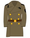 Form overcoat to military soviet army drawing