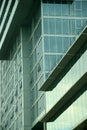 Form, shape and lines. Closeup of modern, external architecture in San Diego, California, USA. Royalty Free Stock Photo