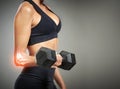 Form and technique can save you time and effort. Studio shot of an unrecognizable young woman holding a dumbbell while