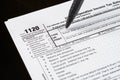 Form 1120 U.S. Corporation Income Tax Return. United States Tax forms. American blank tax forms. Tax time Royalty Free Stock Photo