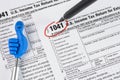 Form 1041 U.S. Income Tax Return for Estates and Trusts. United States Tax forms. American blank tax forms. Tax time