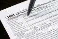 Form 1041 U.S. Income Tax Return for Estates and Trusts. United States Tax forms. American blank tax forms. Tax time Royalty Free Stock Photo