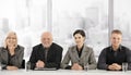 Formal businessteam portrait of generations Royalty Free Stock Photo