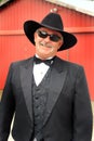 Formal Cowboy with Sunglasses Royalty Free Stock Photo