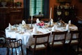 Formal dining area in an old house Royalty Free Stock Photo