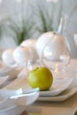 Formal Dining room place setting Royalty Free Stock Photo