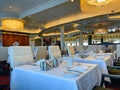 The  Formal Dining Room on the Royal Caribbean Cruise Ship Mariner of the Seas in Port Canaveral, Florida Royalty Free Stock Photo