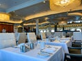 The  Formal Dining Room on the Royal Caribbean Cruise Ship Mariner of the Seas in Port Canaveral, Florida Royalty Free Stock Photo