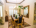 Formal Dining Room With Table And Six Chairs Royalty Free Stock Photo