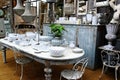 Dining Table with crockery Royalty Free Stock Photo