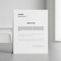 Formal birth certificate template featuring sections Royalty Free Stock Photo