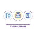 Formal educational system loop concept icon