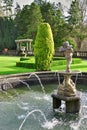 Formal English Garden, Rydal Hall Royalty Free Stock Photo