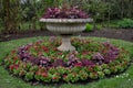 Formal flower arrangement at Regent`s Park, London, UK.