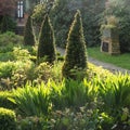 Formal garden at Bhaktivedanta Manor Royalty Free Stock Photo