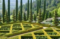 Formal garden in California vineyards Royalty Free Stock Photo