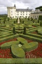 Formal gardens at chateau de villandry, loire valley, france Royalty Free Stock Photo