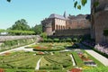 Gardens of the episcopal palace of the city of Albi Royalty Free Stock Photo