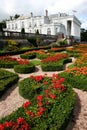 Formal gardens and historic house