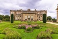 Formal gardens surrounding historic Lyme Hall mansion house in Cheshire, UK. Royalty Free Stock Photo