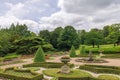 Formal gardens of Tatton Park estate in England. Royalty Free Stock Photo