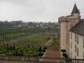 Formal Gardens at Villandry Chateau in Loire Valley France Royalty Free Stock Photo