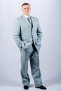 Formal party or meeting. Business owner. confident man. Modern life. formal fashion and dress code. man business suit Royalty Free Stock Photo