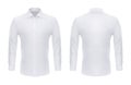 Formal realistic shirt with buttons for man