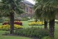 Formal Walled Garden at an Old Historical English Manor House Royalty Free Stock Photo