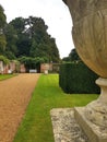 A formal walled garden in Suffolk, UK.