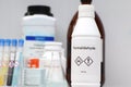 Formaldehyde in bottle, chemical in the laboratory