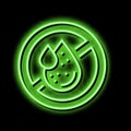formaldehyde free keratin neon glow icon illustration