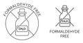 Formaldehyde free - no CH2O compound