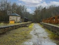 The Formartine and Buchan Walkway at Maud railway line Maud, Aberdeenshire, Scotland, UK