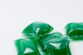 Capsules with laundry liquit detergent Royalty Free Stock Photo