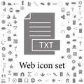 format file txt icon. web icons universal set for web and mobile Royalty Free Stock Photo
