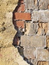 Loose plaster vertical Royalty Free Stock Photo