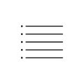 Format, list, text icon. Element of text and typography for mobile concept and web apps icon. Thin line icon for website Royalty Free Stock Photo
