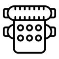 Format offset icon outline vector. Data office