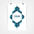 A4 / A3 format poster minimal abstract design with your text