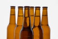 Formation of beer bottles Royalty Free Stock Photo